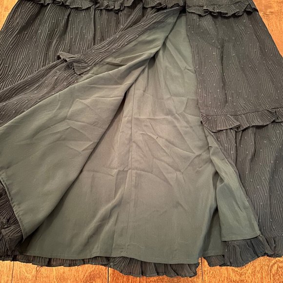 Lulus Forest Dark Green Ruffle Tiered Maxi V Neck Dress Size XSmall Events - Picture 10 of 10